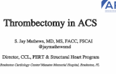 Thrombectomy in ACS