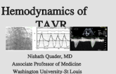 Hemodynamics of TAVR