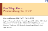 First Things First – Pharmacotherapy for HFrEF