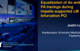 TCT 677: Equalization of Ao and PA tracings during Impella supported LM bifurcation PCI