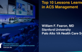 State-of-the Art: Top 10 Lessons We Have Learned In ACS Management