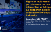 TCT 821: High-risk multivessel percutaneous coronary intervention with Impella 5.5 support in patient with severe iliofemoral tortuosity
