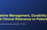 Lifetime Management, Durability and Clinical Relevance to Patients