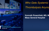Who Gets Systemic Thrombolysis Anymore?