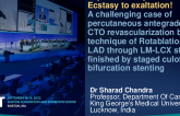 TCT 649: Impossible to possible: A challenging case of percutaneous antegrade left main chronic total occlusion revascularization by novel technique of Rotablation of LAD through LM-LCX struts, finished by staged cullottes bifurcation stenting