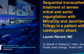 TCT 638: Sequential transcatheter treatment of severe mitral and aortic regurgitation with MitraClip and JenaValve Trilogy in a patient with cardiogenic shock