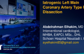 TCT 778: Iatrogenic left main-stem dissection and occlusion class (F) extending retrogradely involving ascending aorta after percutaneous coronary intervention: a case report