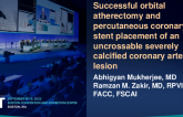 TCT 783: Sucessful orbital atherectomy and percutaneous coronary stent placement of nigh uncrossable and calcified coronary artery lesion 