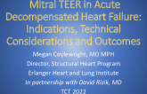 Keynote Lecture: TEER in Acute Decompensated Heart Failure: Indications, Technical Considerations and Outcomes