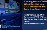 How Aggressive To Be When Opening Up a CTO: Indications and Technique Selection