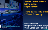 Trans-Apical Saturn TMVR System: 1-Year FIH Results (InnovHeart)