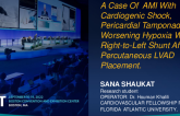 TCT 688: An Unfortuante Trifecta: A case of  acute myocardial infarction with cardiogenic shock, pericardial tamponade, and worsening hypoxia with right to left shunt after percutaneous LVAD placement.
