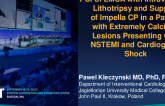 TCT 826: PCI of LMCA With Intravascular Lithotripsy and Support of Impella CP in Patient With Extremely Calcified Lesions Presenting With NSTEMI and Cardiogenic Shock.