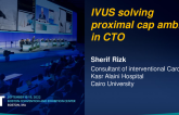 TCT 786: IVUS solving proximal cap ambiguity in CTO