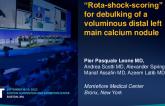 TCT 725: "Rota-shock-scoring" for debulking of a voluminous distal left main calcium nodule