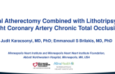 TCT 621: Orbital Atherectomy Combined with Lithotripsy in a Right Coronary Artery Chronic Total Occlusion