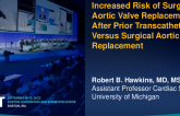 Increased Risk of Surgical Aortic Valve Replacement After Prior Transcatheter vs Surgical Aortic Valve Replacement