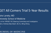 TARGET All Comers Trial 5-year Outcomes and Substudy Analysis