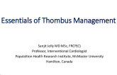 Keynote Lecture: Essentials of Coronary Thrombus Management