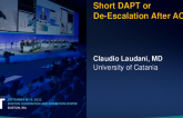 Short DAPT or De-Escalation After ACS