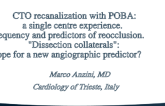 CTO recanalization with POBA: a single centre experience. Frequency and predictors of reocclusion. "Dissection hope for a new angiographic predictor?