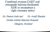 Combined reverse CART and retrograde balloon facilitated ADR to reconstruct a right coronary artery