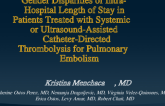 Gender Disparities of Intra Hospital Length of Stay in Patients Treated with Systemic or Ultrasound Assisted Catheter Directed Thrombolysis for Pulmonary Embolism