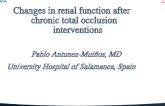 Changes in renal function after chronic total occlusion interventions