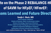 Update on the Phase 2 REBALANCE-HF Trial of SAVM for HFpEF/HFmrEF: Lessons Learned and Future Directions