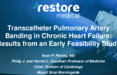 Transcatheter Pulmonary Artery Banding in Chronic Heart Failure: Results From an Early Feasibility Study
