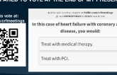 Re-Poll: Revascularization or Medical Therapy?