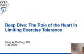 Deep Dive: The Role of the Heart in Limiting Exercise Tolerance