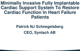 Minimally Invasive Fully Implantable Cardiac Support Technology To Restore Cardiac Function In Heart Failure Patients