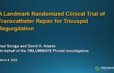 A Landmark Randomized Clinical Trial of Transcatheter Repair for Tricuspid Regurgitation