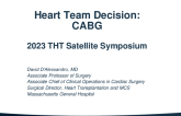 Heart Team Decision: CABG