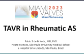 TAVR in Rheumatic AS