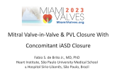 Mitral Valve-in-Valve& PVL Closure With Concomitant iASD Closure