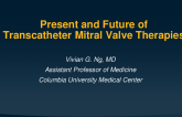 Present and Future of Transcatheter Mitral Valve Therapies
