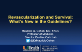 Revascularization and Survival: What’s New in the Guidelines?