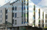 ACC/AHA Guidelines (with emphasis on stable patients) A critical appraisal