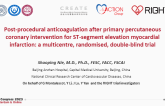 Post procedural anticoagulation after primary percutaneous coronary intervention for ST segment elevation myocardial infarction: a multicentre, randomised, double blind trial
