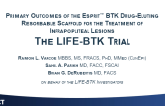 Primary Outcomes of the Esprit™ BTK Drug-Eluting Resorbable Scaffold for the Treatment of Infrapopliteal Lesions: The LIFE-BTK Randomized Controlled Trial