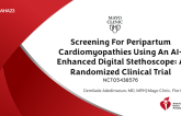 Screening For Peripartum Cardiomyopathies Using An AI-Enhanced Digital Stethoscope: A Randomized Clinical Trial