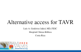 Alternative access for TAVR