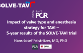 Impact of valve type and anaesthesia strategy for TAVI – 5-year results of the SOLVE-TAVI trial
