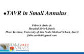 TAVR in Small Annulus