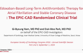 Edoxaban-Based Long-Term Antithrombotic Therapy for Atrial Fibrillation and Stable Coronary Disease: The EPIC-CAD Randomized Clinical Trial