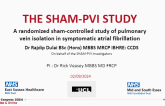 The SHAM-PVI Study: A randomized sham-controlled study of pulmonary vein isolation in symptomatic atrial fibrillation