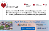 Stroke prevention & rhythm control Therapy: Evaluation of an Educational programme of the European society of cardiology in a cluster-Randomised trial in patients with Atrial Fibrillation