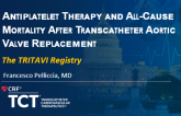 Antiplatelet Therapy and All-Cause Mortality After Transcatheter Aortic Valve Replacement: The TRITAVI Registry